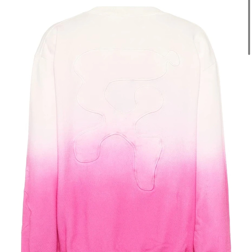 Off-White Ombre Pink And White Sweater